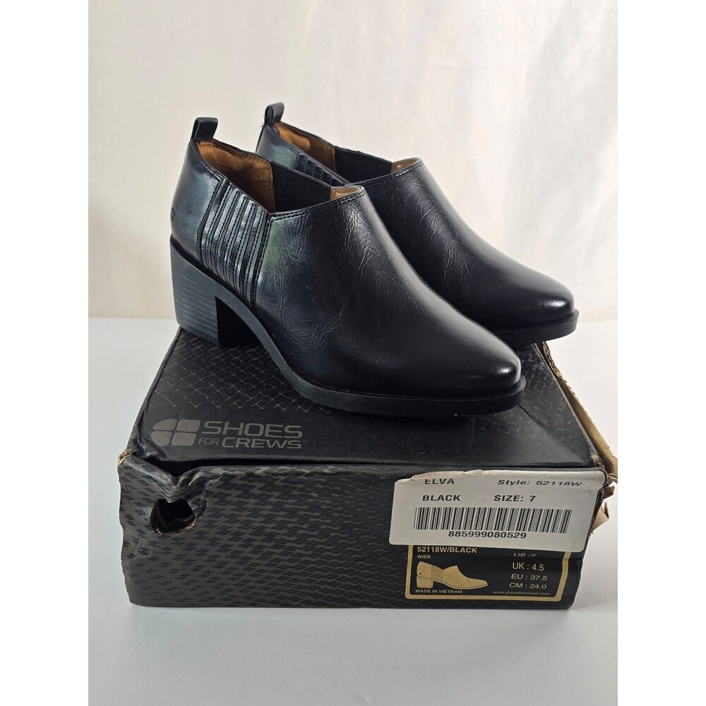 Shoes for Crews Elva women’s black non-slip dress work boots